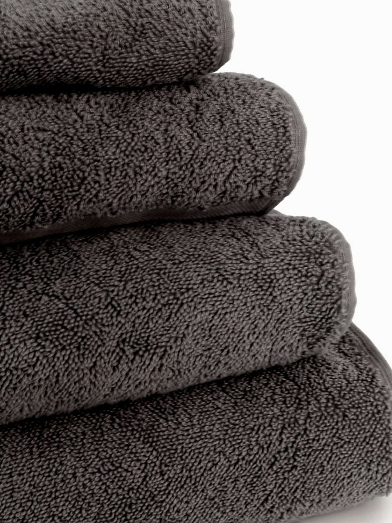 Полотенце из натурального хлопка "Нежность" темно-серое MBM HOME модель BT-11 ANTHRACITE Фото