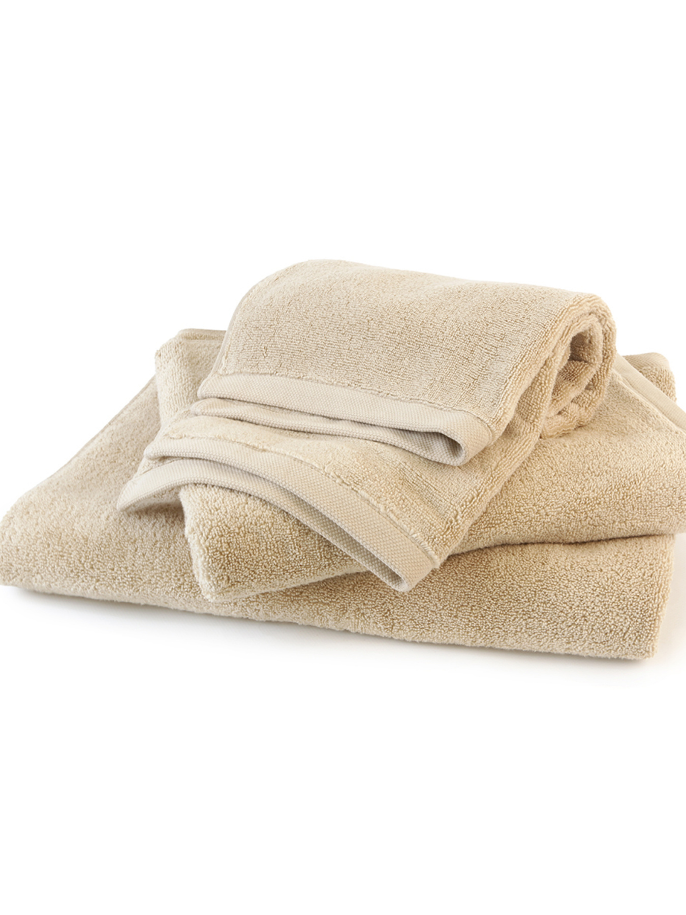 Полотенце из натурального хлопка "Нежность" бежевое MBM MY HOME модель BT-11 BEIGE Фото