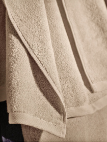 Полотенце из натурального хлопка "Нежность" бежевое MBM MY HOME модель BT-11 BEIGE Фото