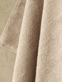 Полотенце из натурального хлопка "Нежность" бежевое MBM HOME модель BT-11 BEIGE Фото