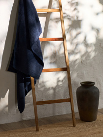 Полотенце из натурального хлопка "Нежность" темно-синее MBM MY HOME модель BT-11 DARK BLUE Фото