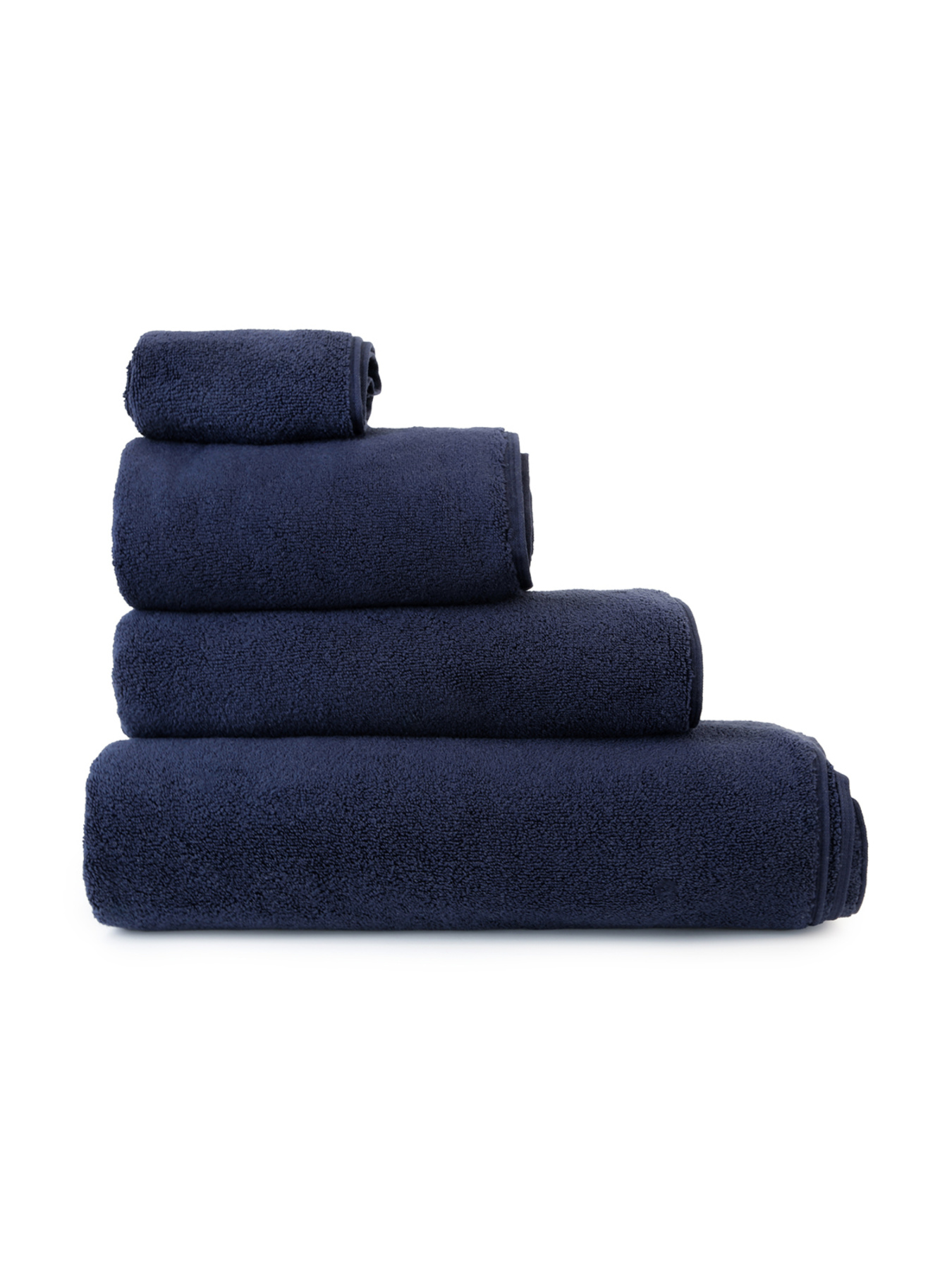 Полотенце из натурального хлопка "Нежность" темно-синее MBM HOME модель BT-11 DARK BLUE Фото