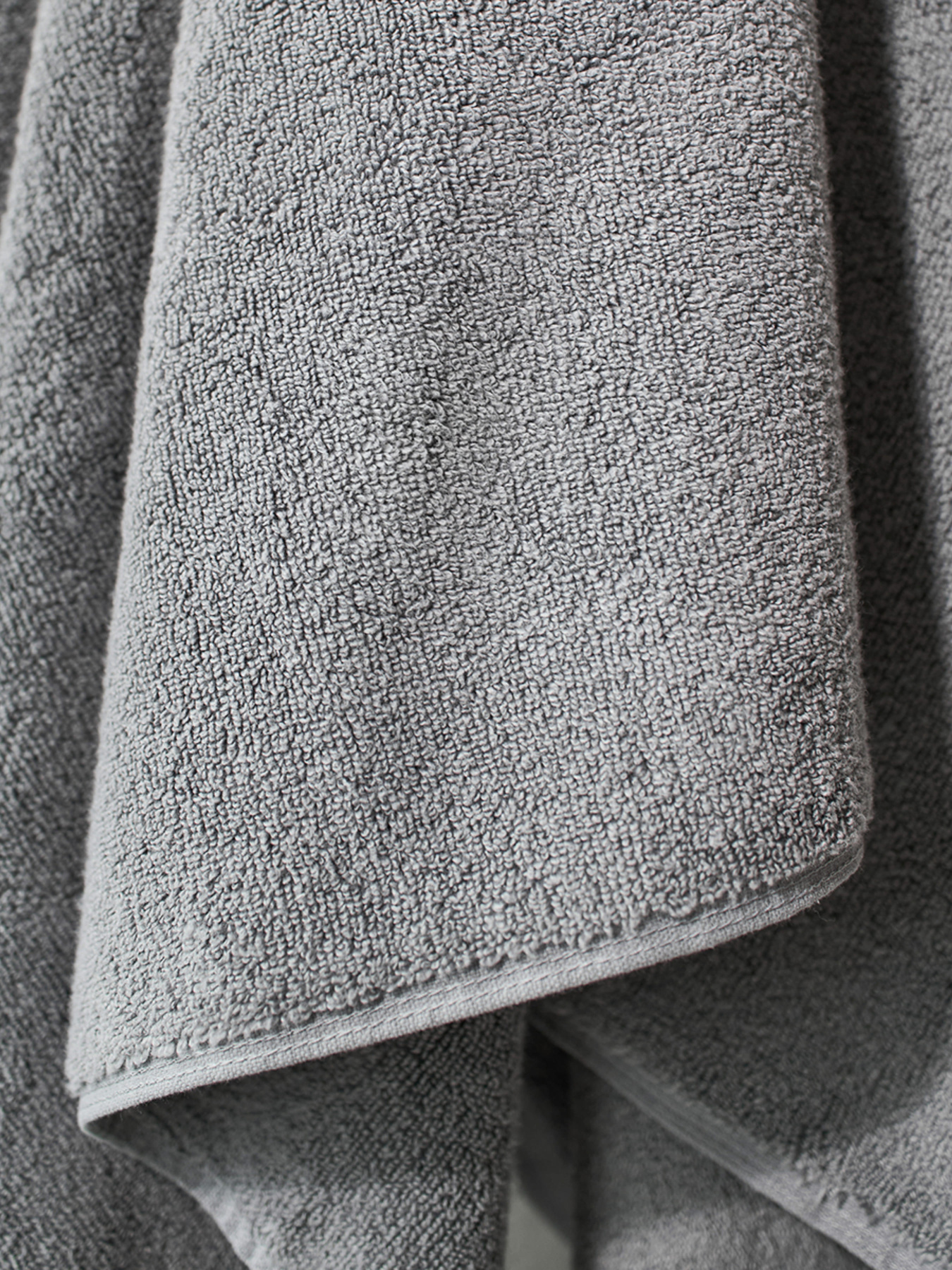 Полотенце из натурального хлопка "Нежность" серое MBM MY HOME модель BT-11 GRAY Фото