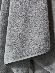 Полотенце из натурального хлопка "Нежность" серое MBM MY HOME модель BT-11 GRAY Фото