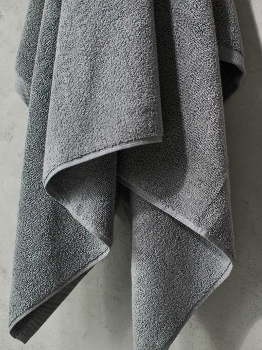 Полотенце из натурального хлопка "Нежность" серое MBM MY HOME модель BT-11 GRAY Фото