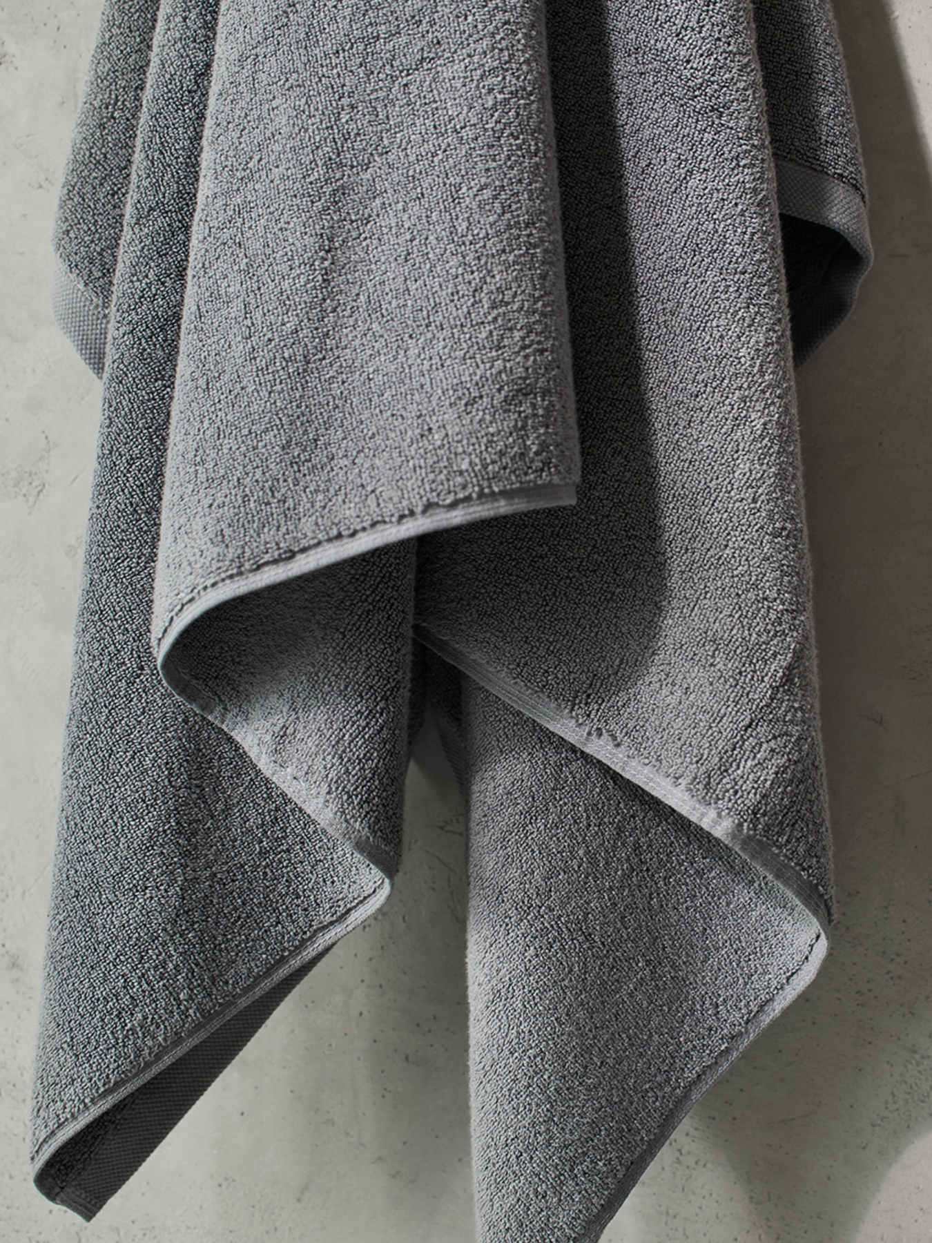 Полотенце из натурального хлопка "Нежность" серое MBM HOME модель BT-11 GRAY Фото