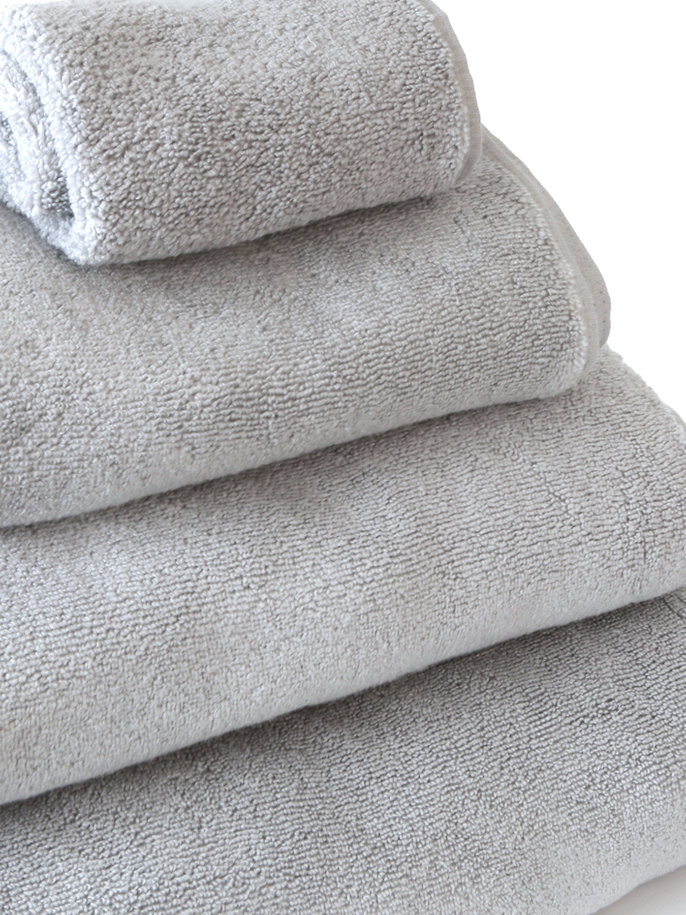 Полотенце из натурального хлопка "Нежность" светло-серое MBM HOME модель BT-11 GRAY/BLUE Фото