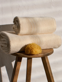 Полотенце из натурального хлопка "Нежность" айвори MBM HOME модель BT-11 IVORY Фото