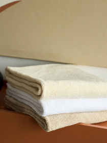 Полотенце из натурального хлопка "Нежность" белое MBM MY HOME модель BT-11 WHITE Фото