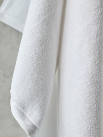 Полотенце из натурального хлопка "Нежность" белое MBM MY HOME модель BT-11 WHITE Фото