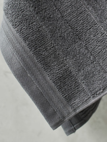 Полотенце из натурального хлопка "Вдохновение" темно-серое MBM MY HOME модель BT-12 ANTHRACITE Фото