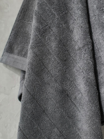 Полотенце из натурального хлопка "Вдохновение" темно-серое MBM MY HOME модель BT-12 ANTHRACITE Фото