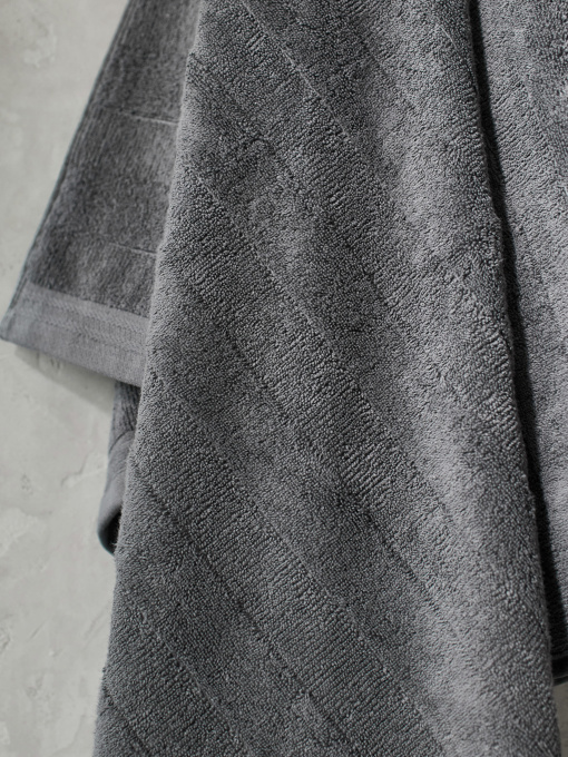 Полотенце из натурального хлопка "Вдохновение" темно-серое MBM MY HOME модель BT-12 ANTHRACITE Фото