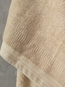 Полотенце из натурального хлопка "Вдохновение" бежевое MBM MY HOME модель BT-12 BEIGE Фото