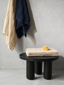 Полотенце из натурального хлопка "Вдохновение" темно-синее MBM MY HOME модель BT-12 DARK BLUE Фото