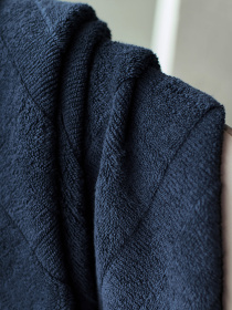 Полотенце из натурального хлопка "Вдохновение" темно-синее MBM MY HOME модель BT-12 DARK BLUE Фото