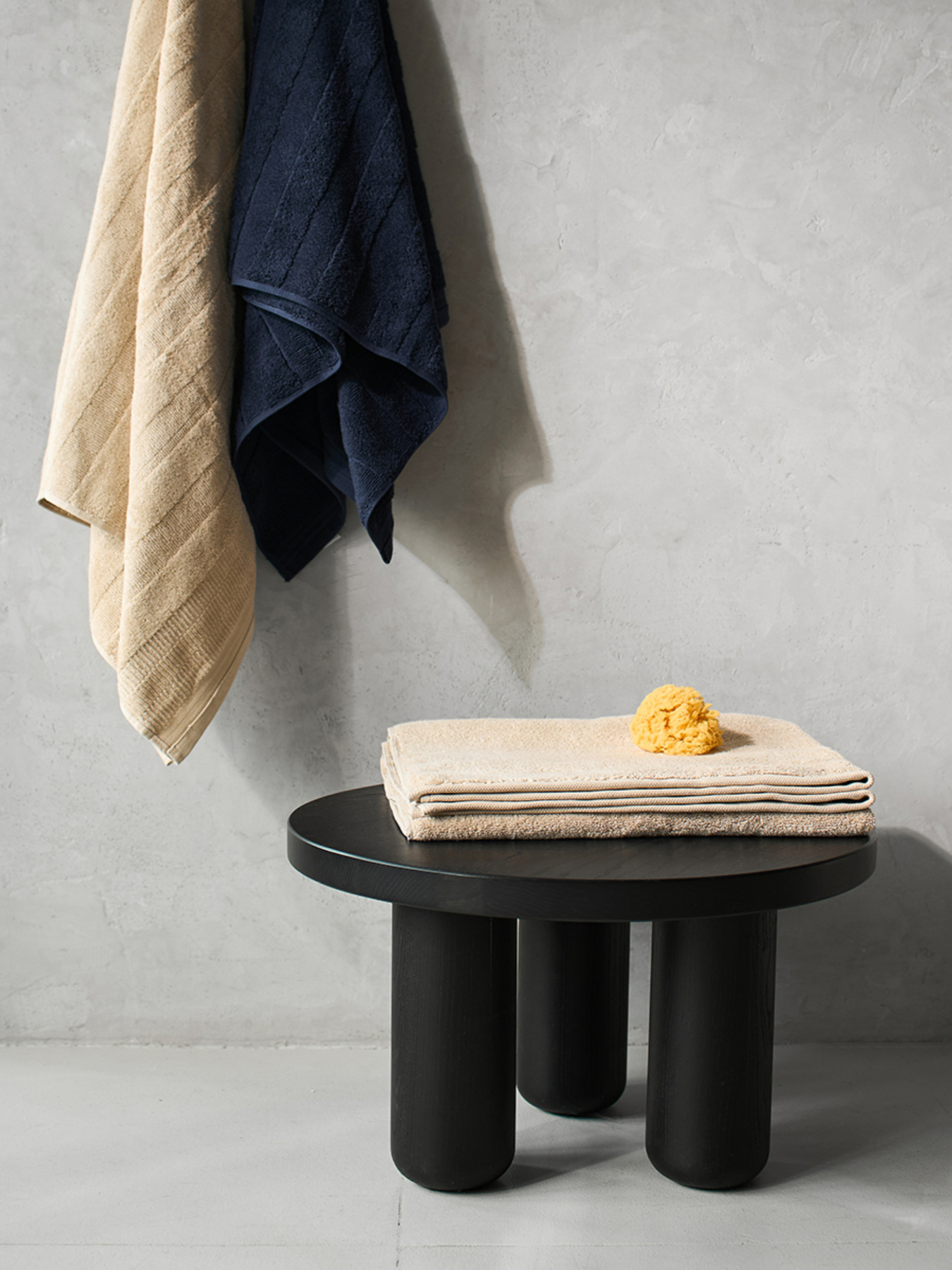 Полотенце из натурального хлопка "Вдохновение" темно-синее MBM HOME модель BT-12 DARK BLUE Фото