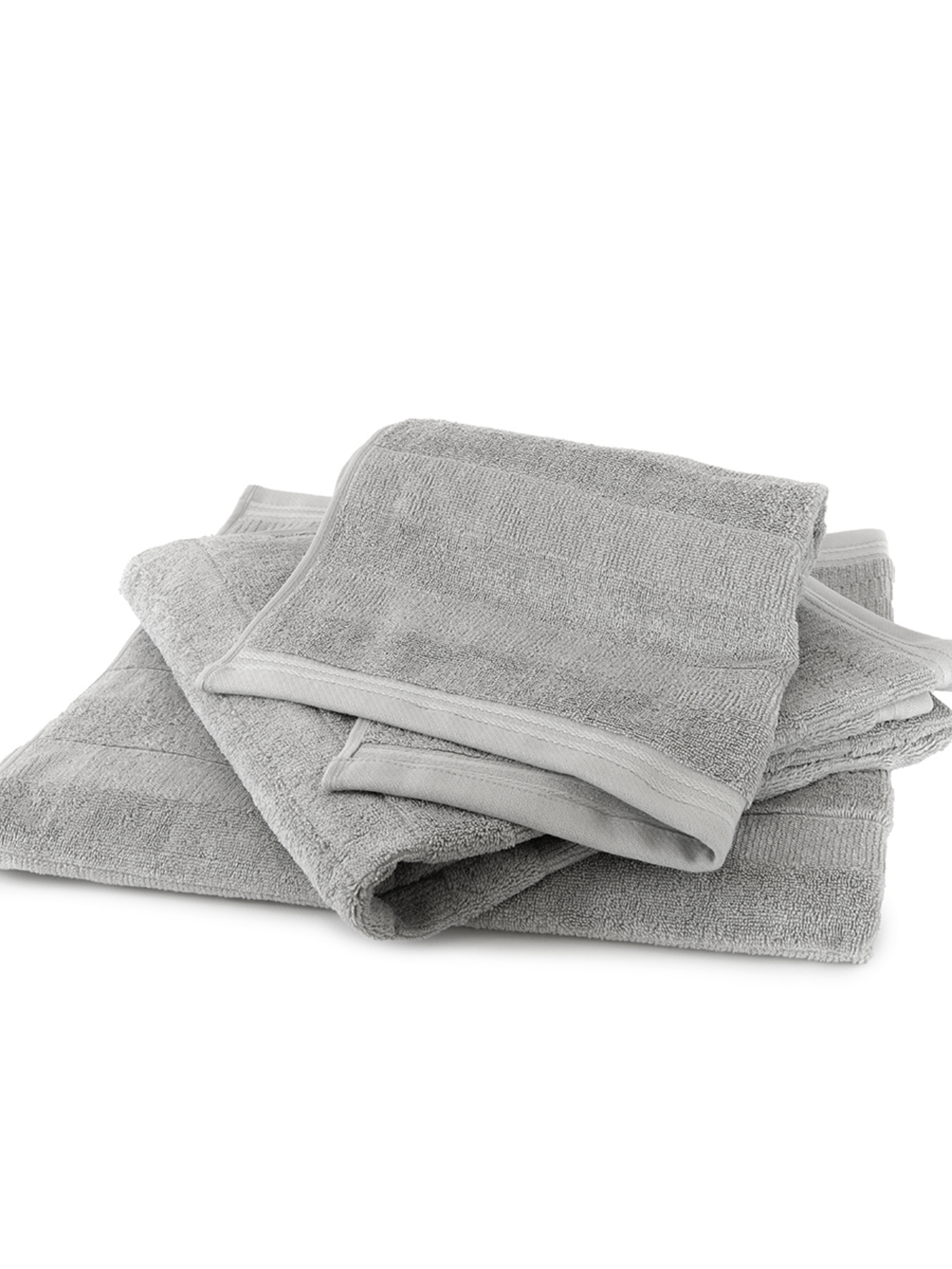 Полотенце из натурального хлопка "Вдохновение" светло-серое MBM MY HOME модель BT-12 GRAY/BLUE Фото