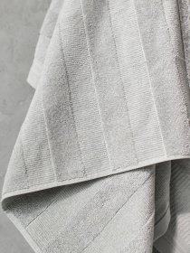 Полотенце из натурального хлопка "Вдохновение" светло-серое MBM HOME модель BT-12 GRAY/BLUE Фото