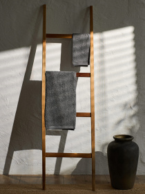 Полотенце из натурального хлопка "Прикосновение" серое MBM MY HOME модель BT-13 GRAY Фото