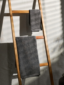 Полотенце из натурального хлопка "Прикосновение" серое MBM HOME модель BT-13 GRAY Фото