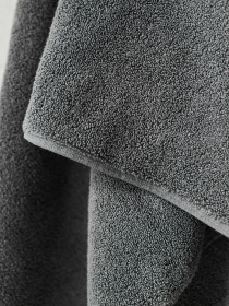 Полотенце из натурального хлопка "Прикосновение" серое MBM HOME модель BT-13 GRAY Фото