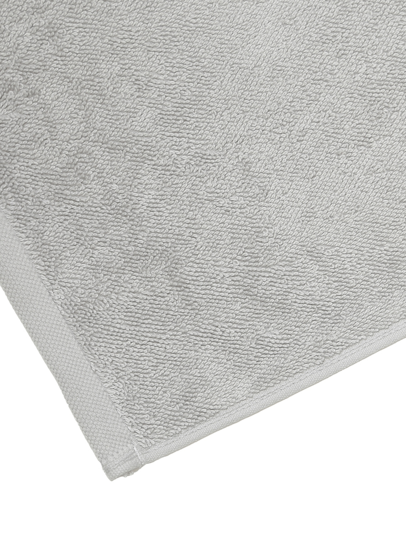 Полотенце из натурального хлопка "Прикосновение" светло-серое MBM HOME модель BT-13 GRAY/BLUE Фото