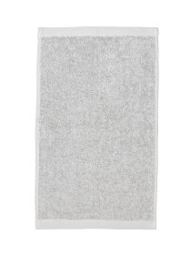 Полотенце из натурального хлопка "Прикосновение" светло-серое MBM HOME модель BT-13 GRAY/BLUE Фото