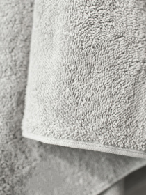 Полотенце из натурального хлопка "Прикосновение" светло-серое MBM HOME модель BT-13 GRAY/BLUE Фото