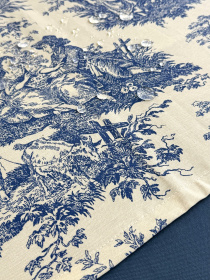 Ранер-доріжка для обіднього столу DUCK водовідштовхуюча Italiano Blue Ecotton модель 25326 Фото