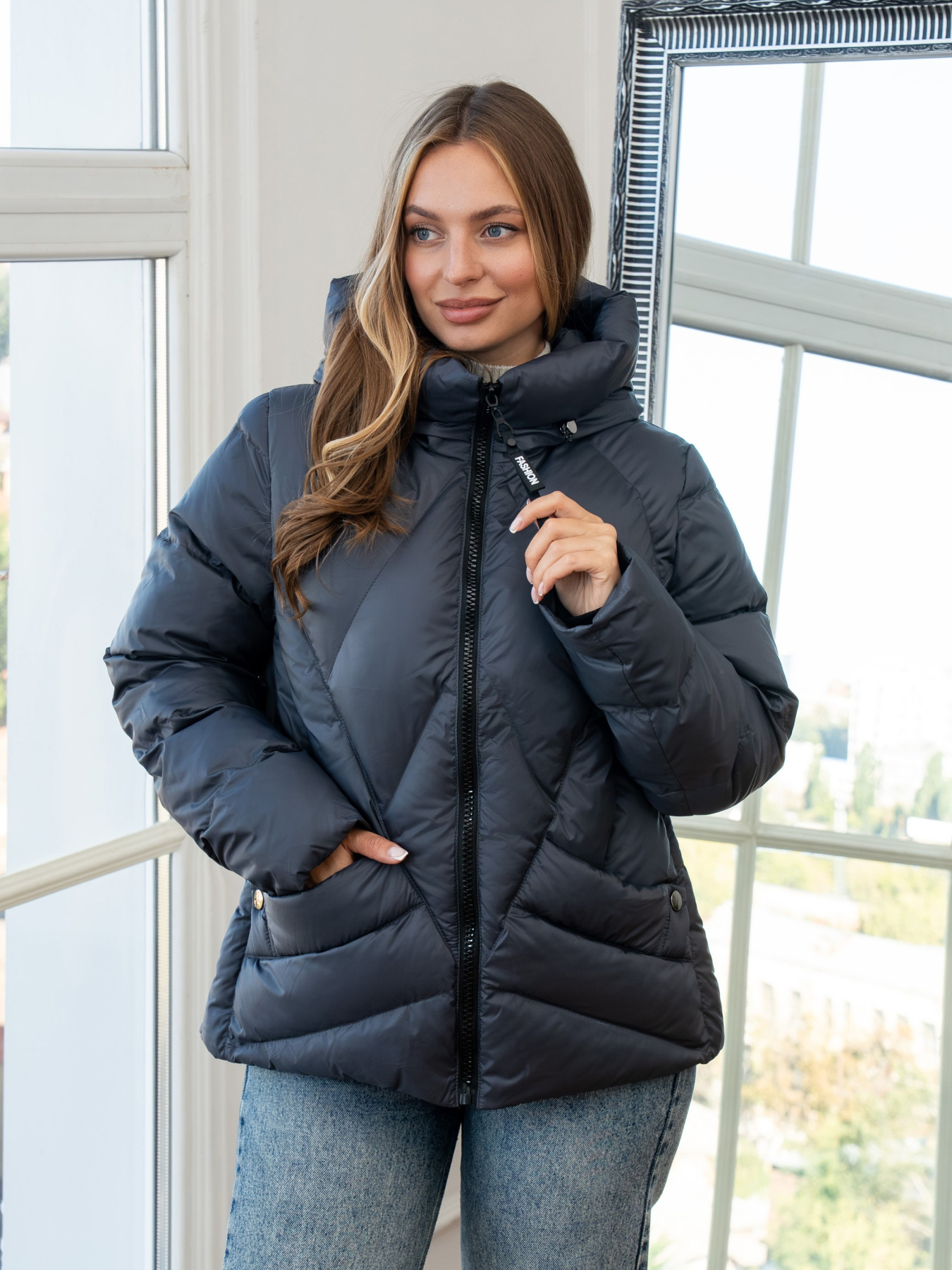 Зимняя куртка UVENTUM модель Kivi-Nova-graphite Фото