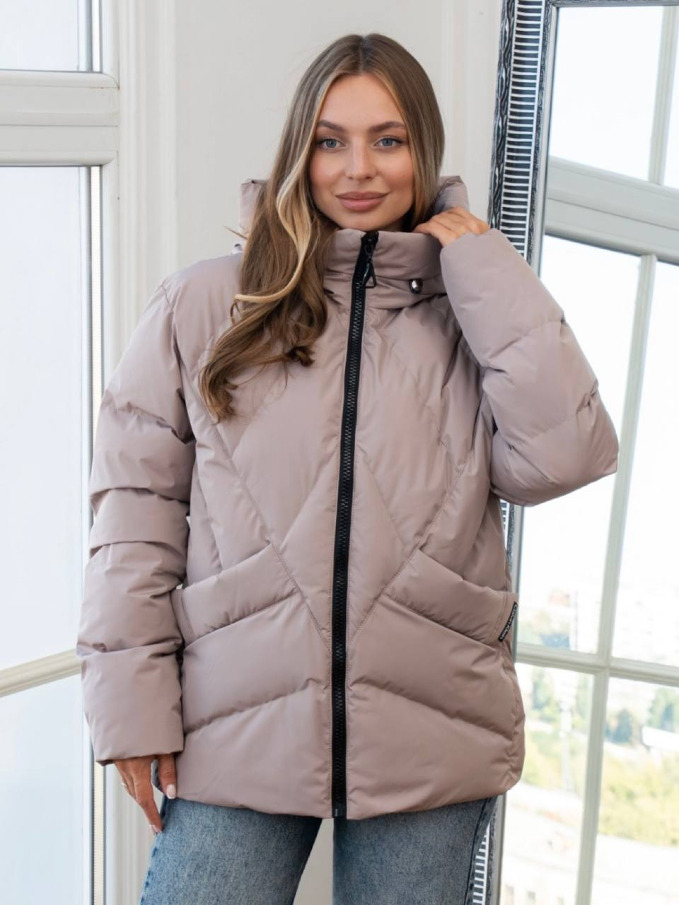 Зимняя куртка UVENTUM модель Kivi-Nova-beige Фото