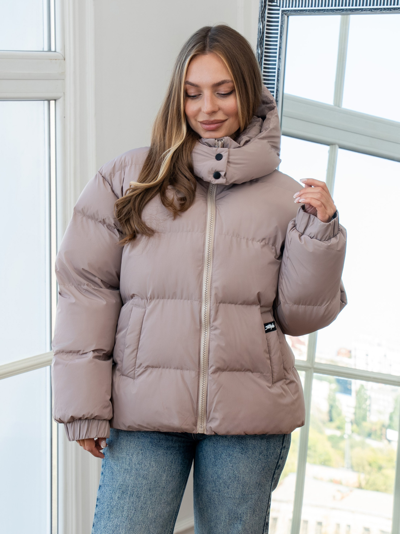 Зимняя куртка UVENTUM модель Oscar-2-beige Фото