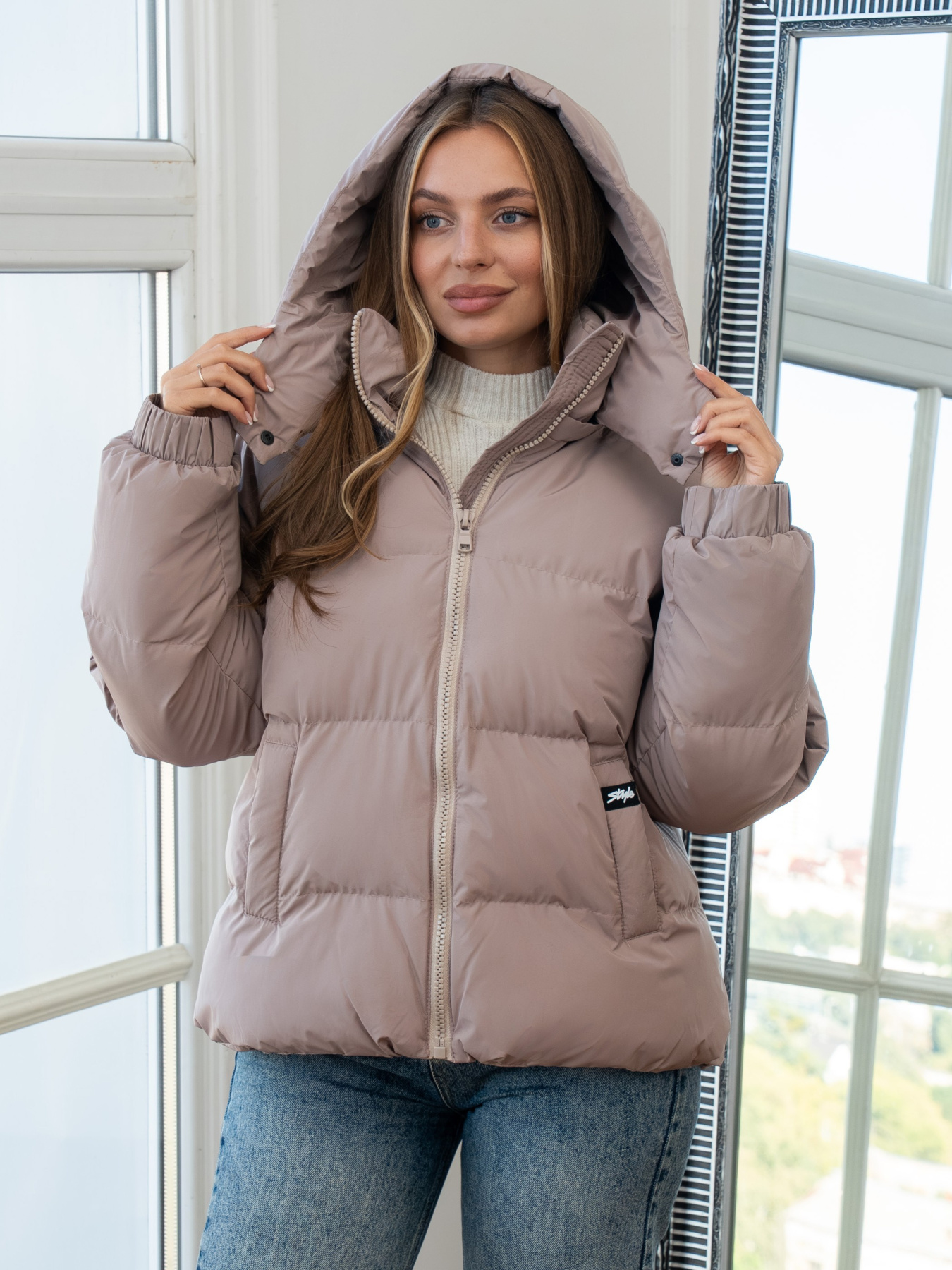 Зимняя куртка UVENTUM модель Oscar-2-beige Фото