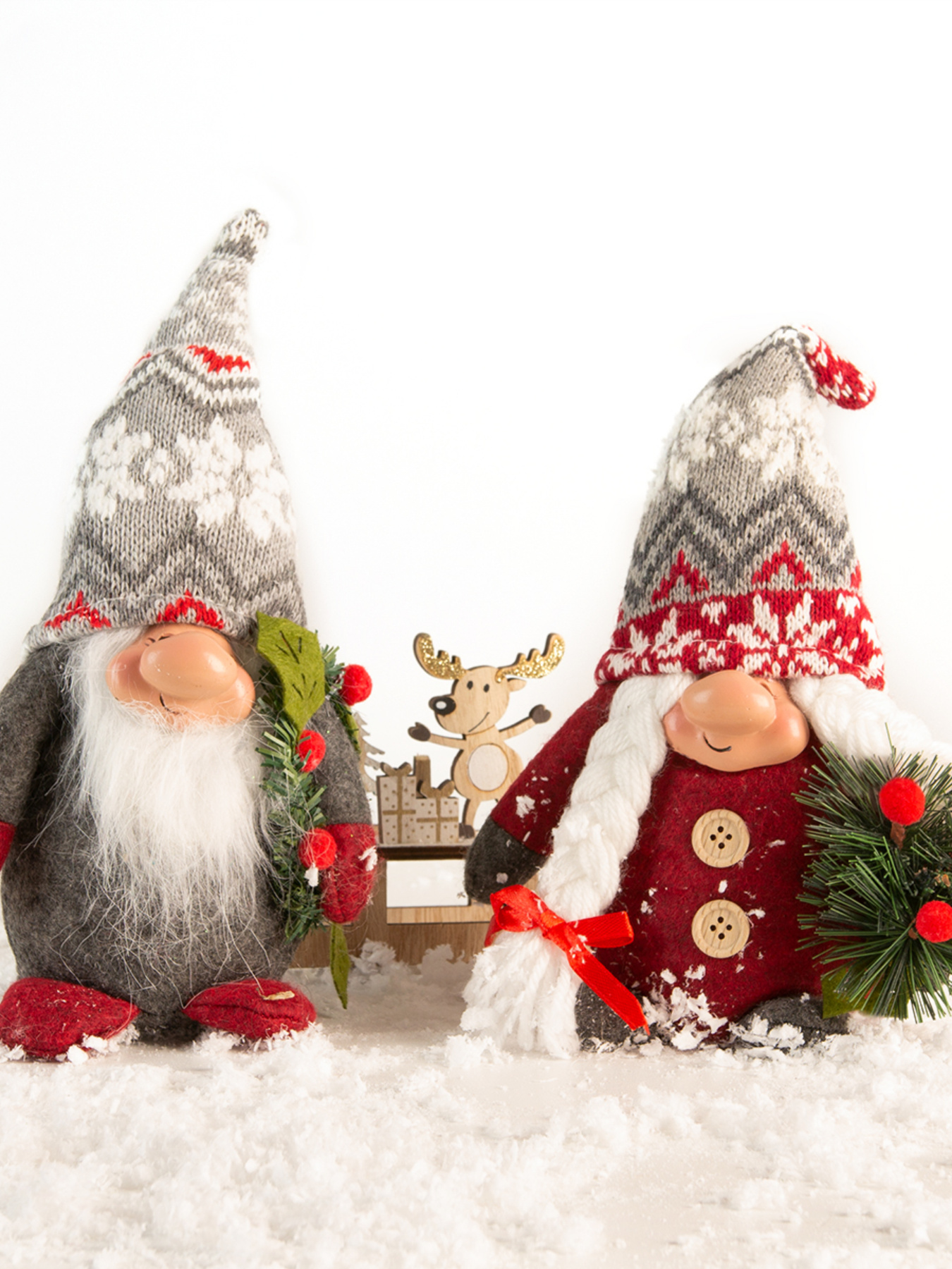 Гном декоративный новогодний MBM MY HOME модель DH-NY-02 RED Фото