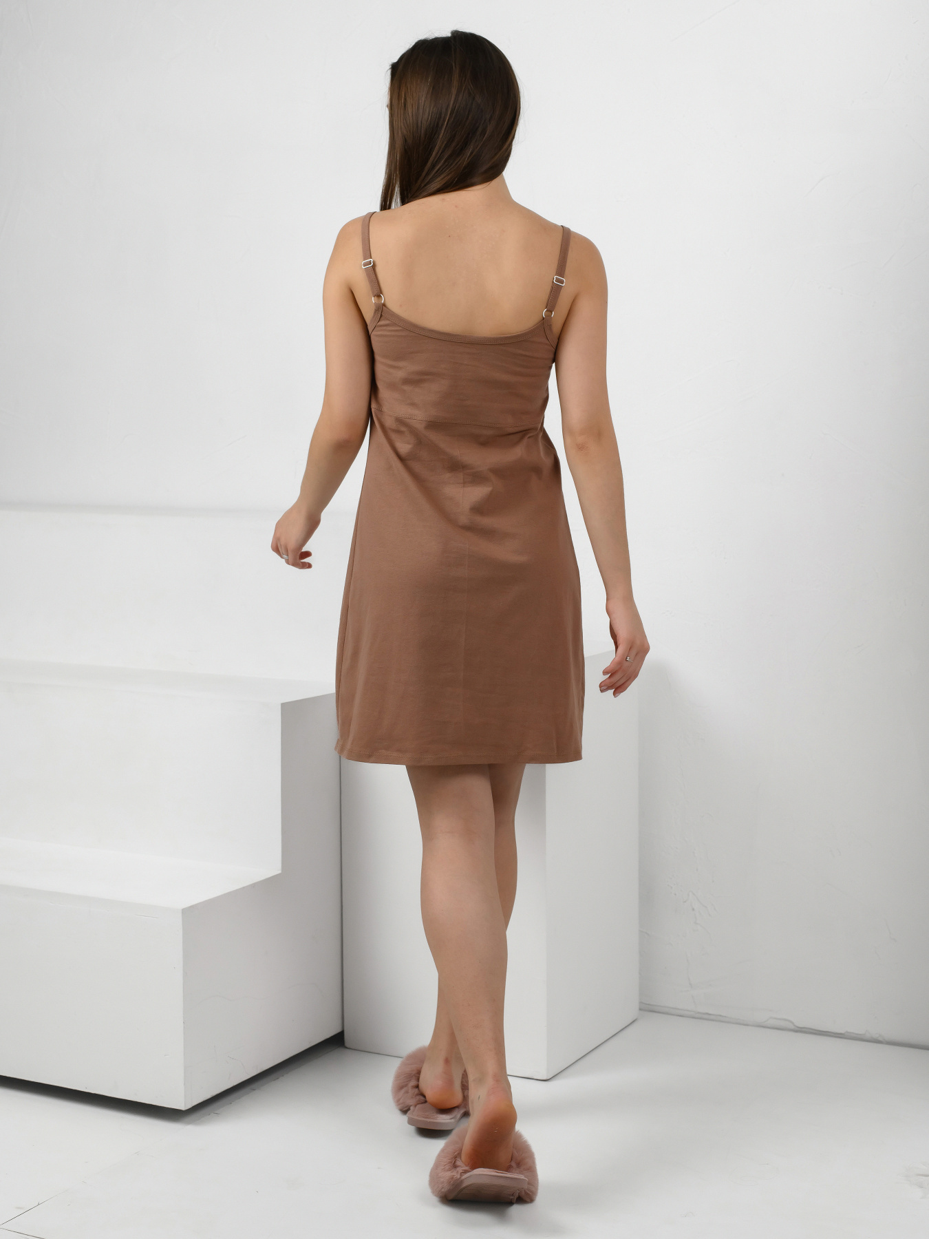 Ночная рубашка N.EL модель 1275-12_Bezhevyy Фото