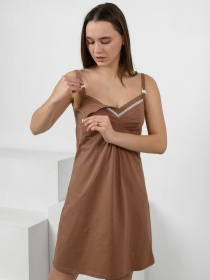 Ночная рубашка N.EL модель 1275-12_Bezhevyy Фото