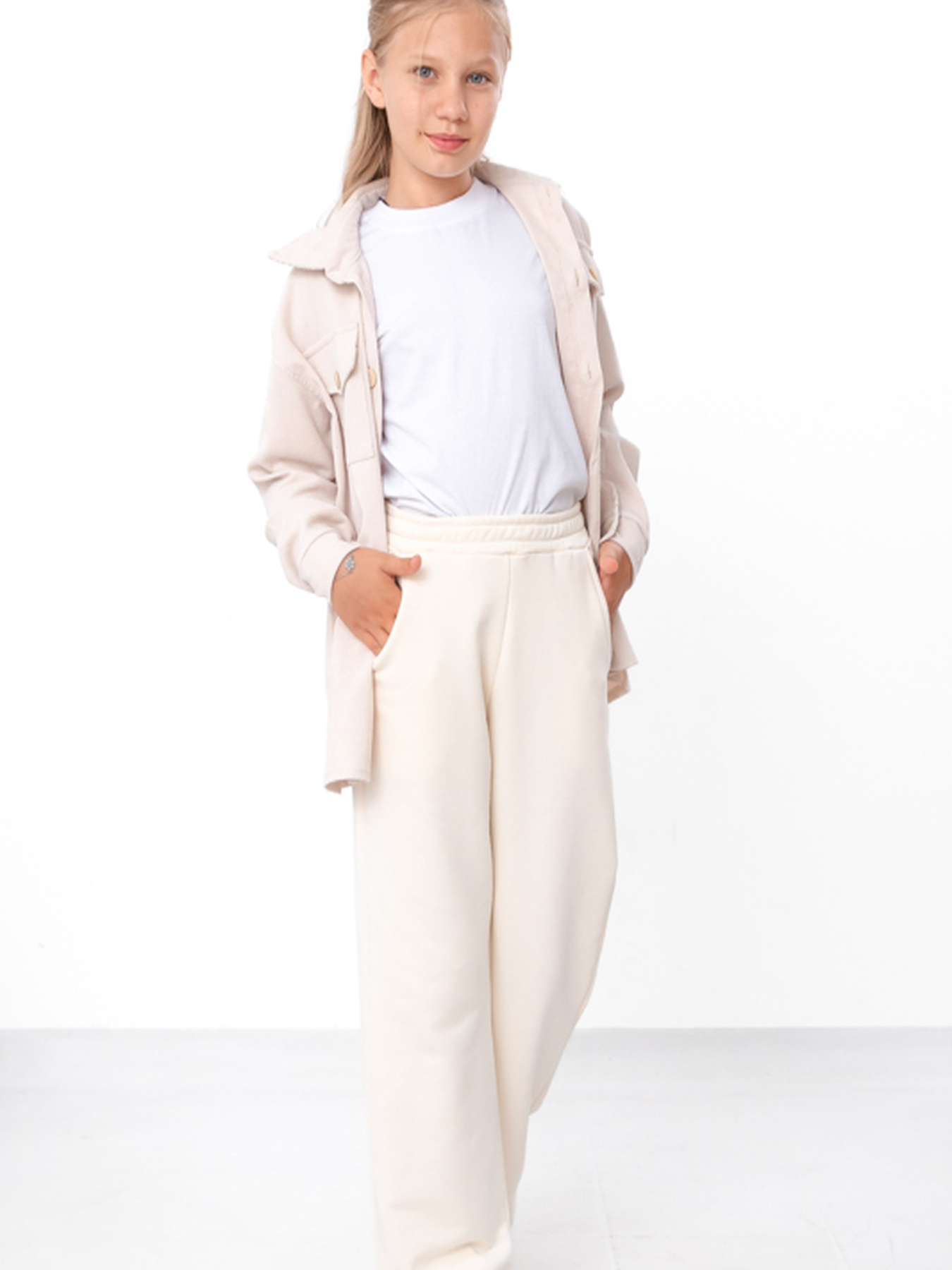 Повседневные штаны Носи своє модель 6437-104-molochnij Фото