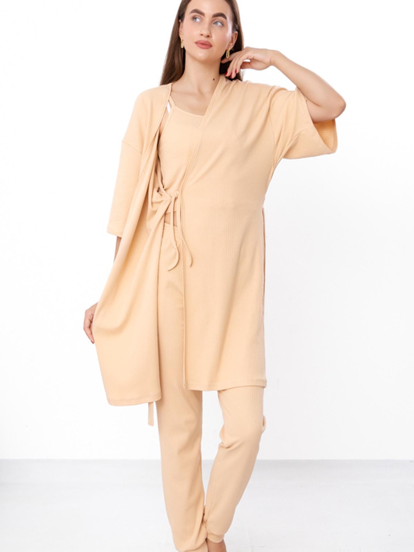 Домашний костюм Носи своє модель 8449-050-temnij-bezh Фото