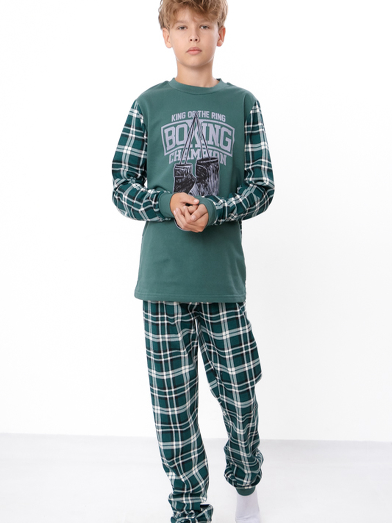 Пижама Носи своє модель 6076-024-33-1-1-kltinka-temno-zelenij Фото