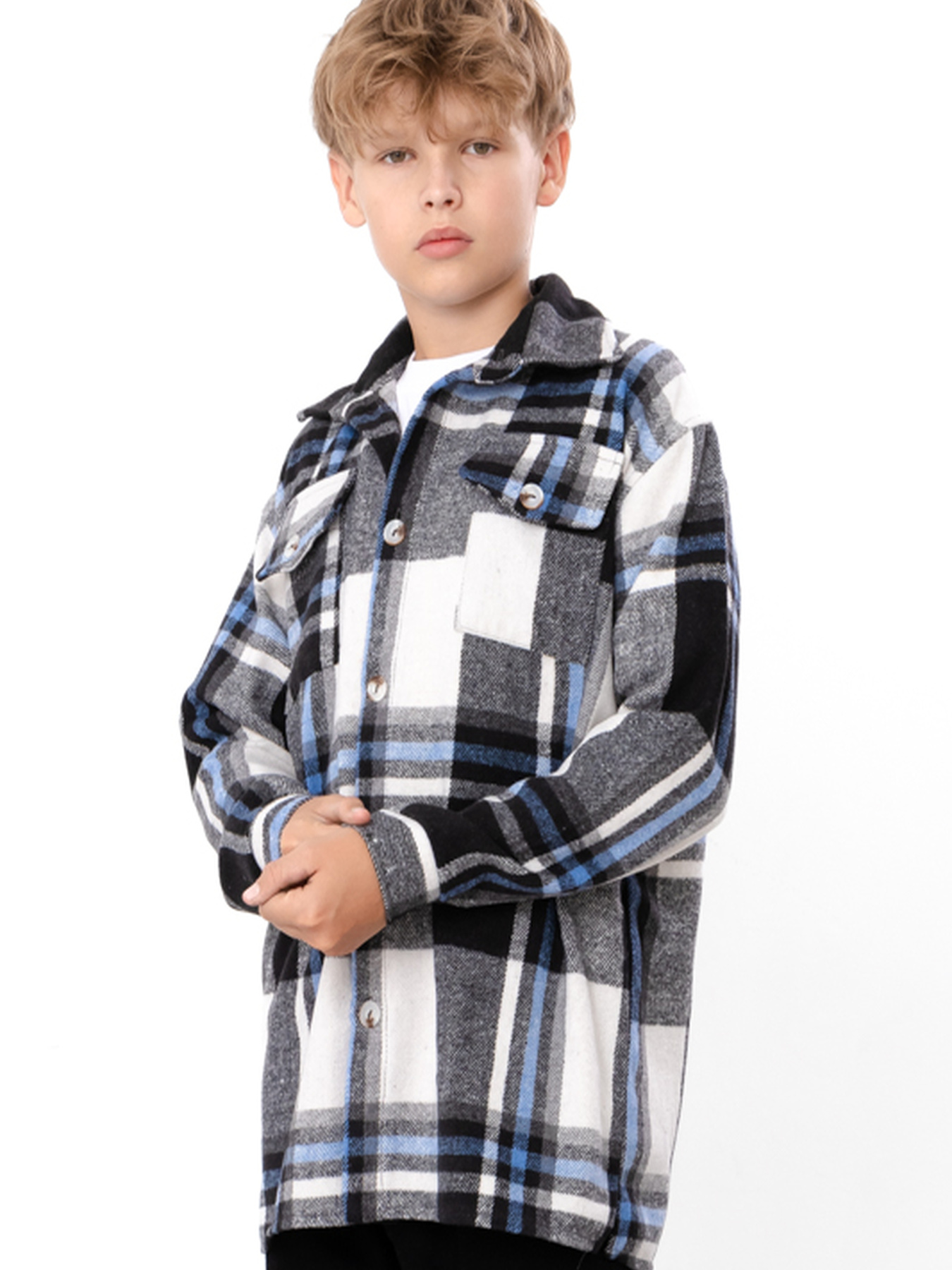 Рубашка Носи своє модель 6417-114-kltinka-chornij-blakitnij Фото