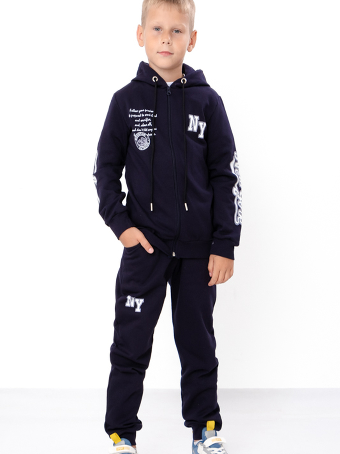 Спортивний костюм Носи своє модель 6018-023-33-6-chornilxno-sinj-ny Фото