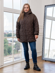Демисезонная куртка UVENTUM модель 00129-mt-brown Фото