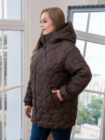 Демисезонная куртка UVENTUM модель 00129-mt-brown Фото