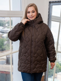Демисезонная куртка UVENTUM модель 00129-mt-brown Фото