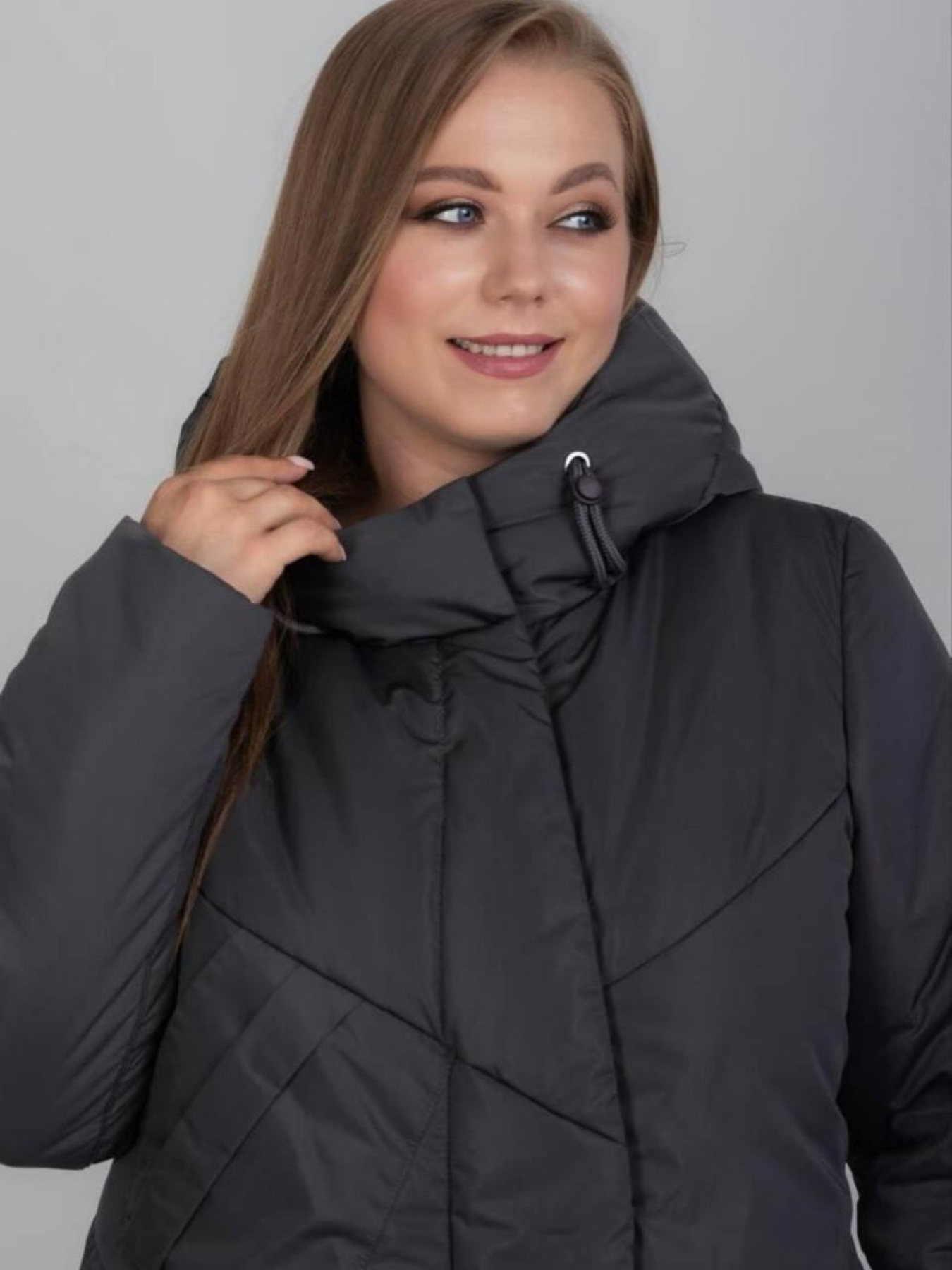 Пальто с утеплителем UVENTUM модель 1068-r-GR Фото