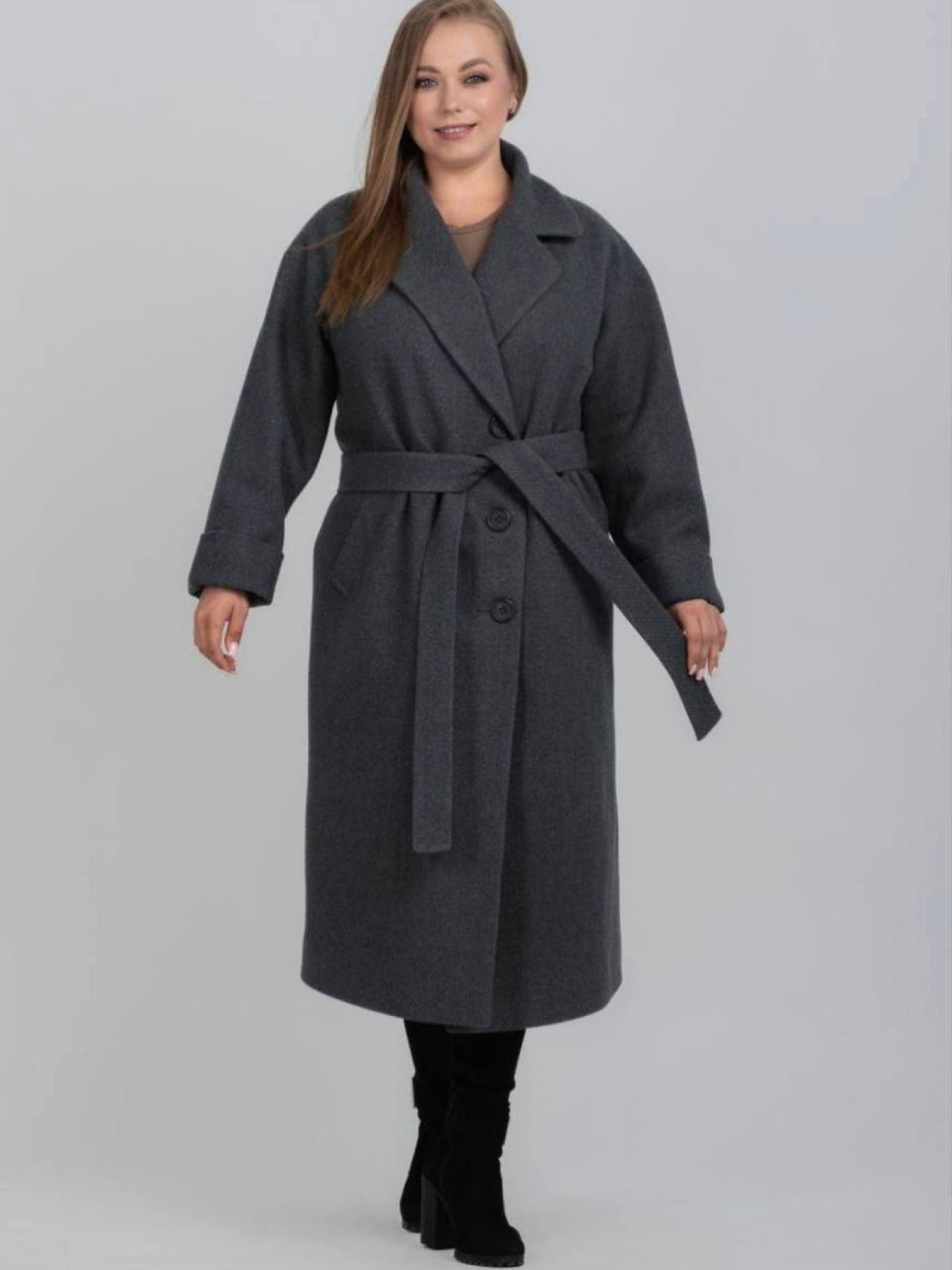 Пальто UVENTUM модель 1147-r-GR Фото
