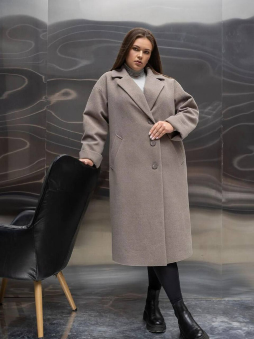 Пальто UVENTUM модель 147-r-BEIGE Фото