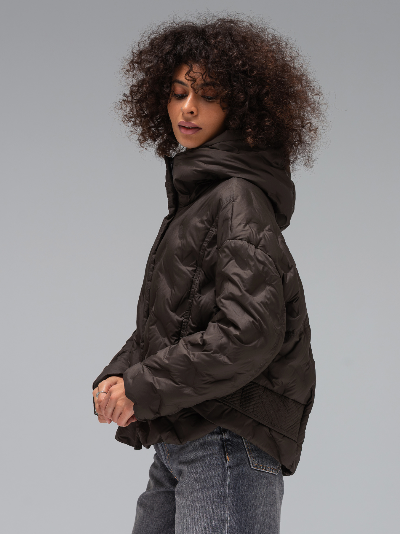 Демисезонная куртка VIVA WEAR модель 6568-brown Фото