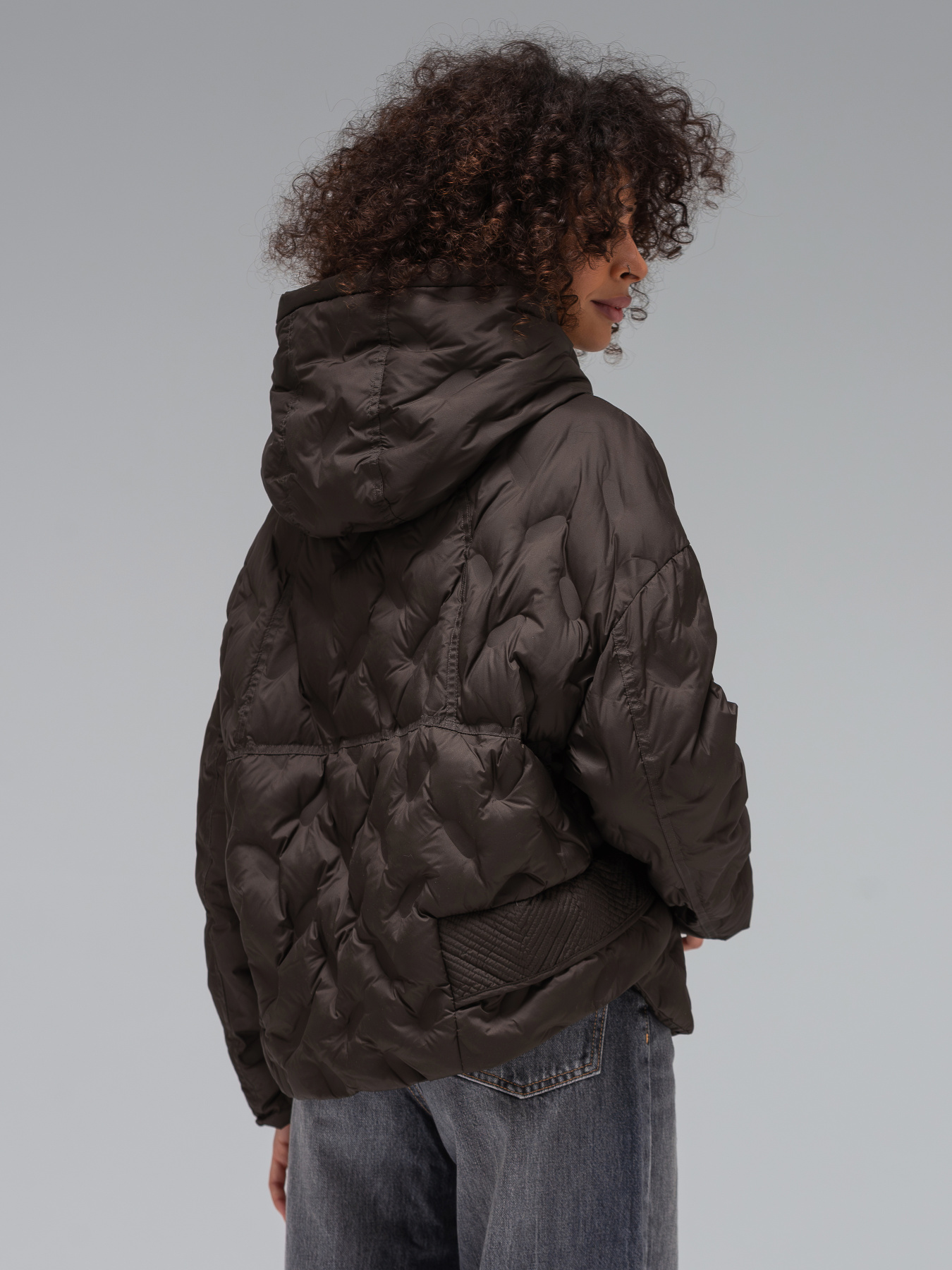 Демисезонная куртка VIVA WEAR модель 6568-brown Фото